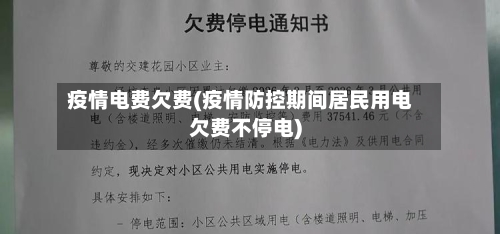 疫情电费欠费(疫情防控期间居民用电欠费不停电)-第3张图片