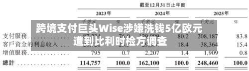 跨境支付巨头Wise涉嫌洗钱5亿欧元 遭到比利时检方调查-第2张图片