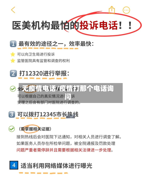 无疫情电话/疫情打那个电话询问