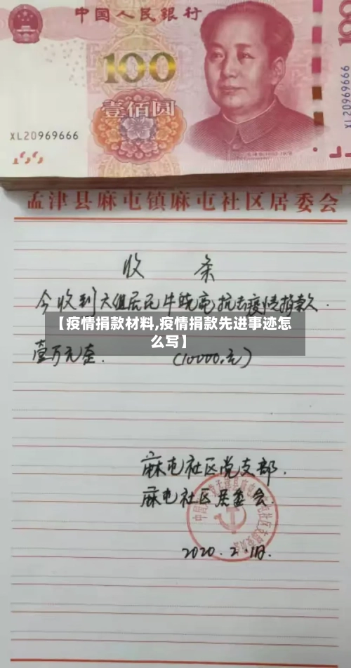 【疫情捐款材料,疫情捐款先进事迹怎么写】-第2张图片