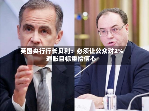 英国央行行长贝利：必须让公众对2%通胀目标重拾信心-第2张图片
