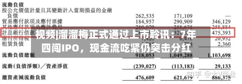 视频|溜溜梅正式通过上市聆讯：7年四闯IPO，现金流吃紧仍突击分红