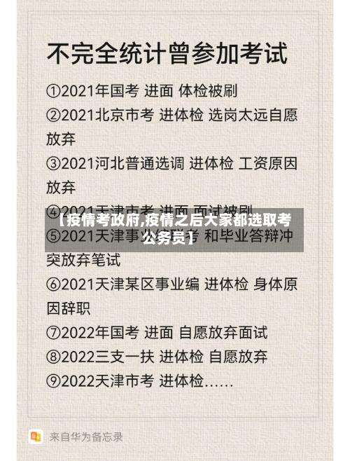 【疫情考政府,疫情之后大家都选取考公务员】-第3张图片