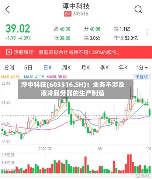 淳中科技(603516.SH)：业务不涉及液冷服务器的生产制造