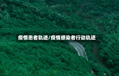疫情患者轨迹/疫情感染者行动轨迹