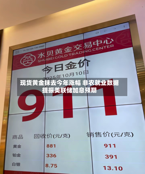 现货黄金抹去今年涨幅 非农就业数据提振美联储加息预期-第3张图片