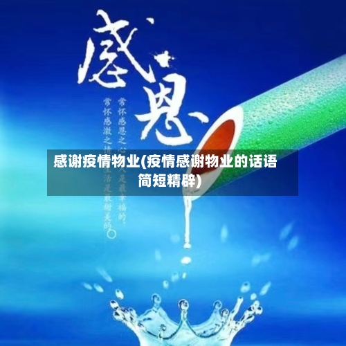 感谢疫情物业(疫情感谢物业的话语简短精辟)-第3张图片
