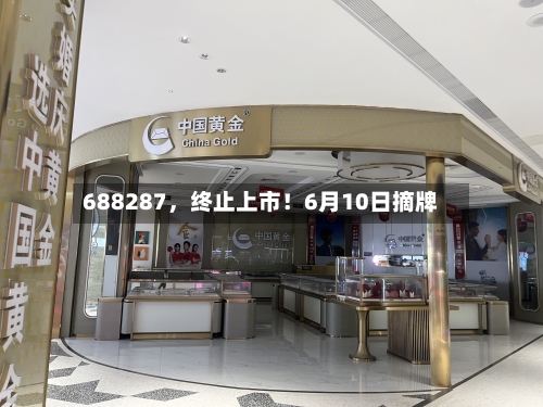 688287，终止上市！6月10日摘牌-第3张图片