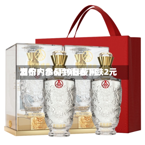 酒价内参6月9日费用发布：水晶剑南春下跌2元