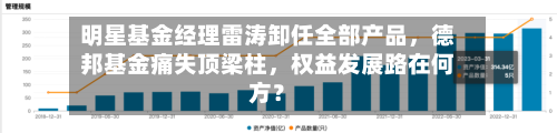 明星基金经理雷涛卸任全部产品	，德邦基金痛失顶梁柱，权益发展路在何方？-第2张图片