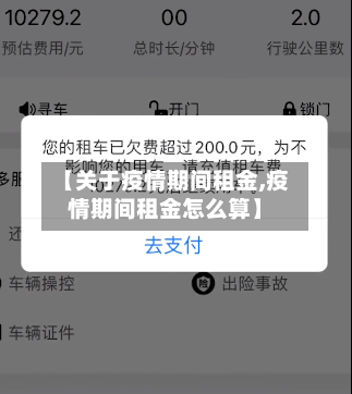 【关于疫情期间租金,疫情期间租金怎么算】
