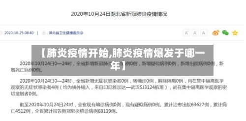 【肺炎疫情开始,肺炎疫情爆发于哪一年】