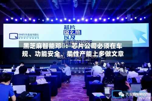 黑芝麻智能邓堃：芯片公司必须在车规、功能安全	、柔性产能上多做文章-第2张图片