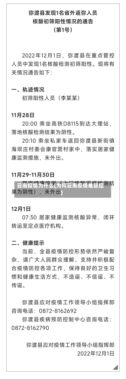 云南疫情为什么(为何云南疫情难管控)-第3张图片