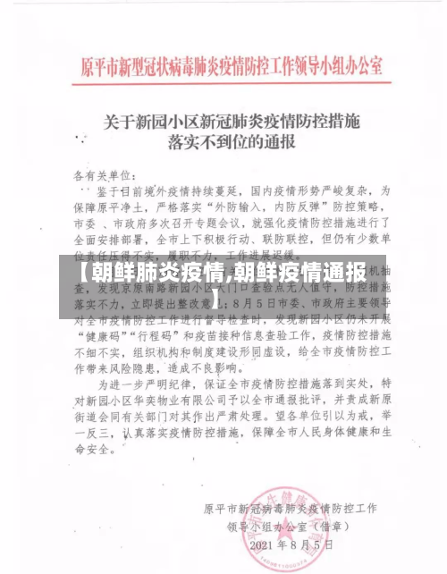 【朝鲜肺炎疫情,朝鲜疫情通报】-第3张图片
