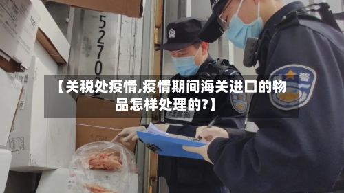 【关税处疫情,疫情期间海关进口的物品怎样处理的?】