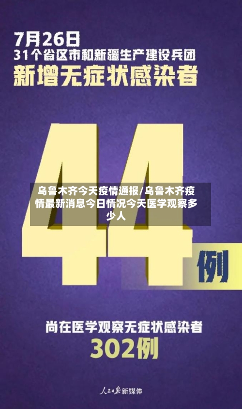 乌鲁木齐今天疫情通报/乌鲁木齐疫情最新消息今日情况今天医学观察多少人-第2张图片