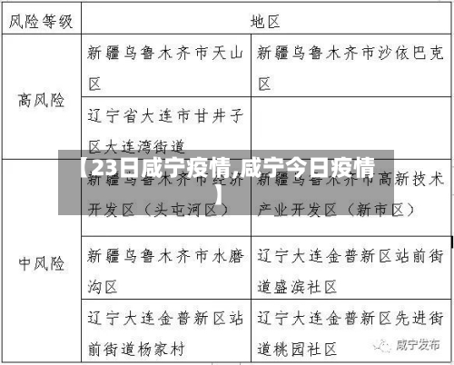 【23日咸宁疫情,咸宁今日疫情】
