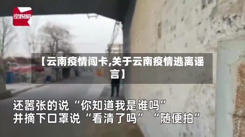 【云南疫情闯卡,关于云南疫情逃离谣言】-第3张图片