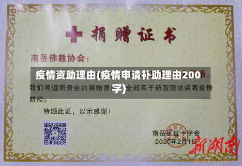疫情资助理由(疫情申请补助理由200字)-第3张图片
