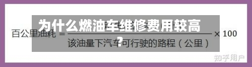 为什么燃油车维修费用较高？