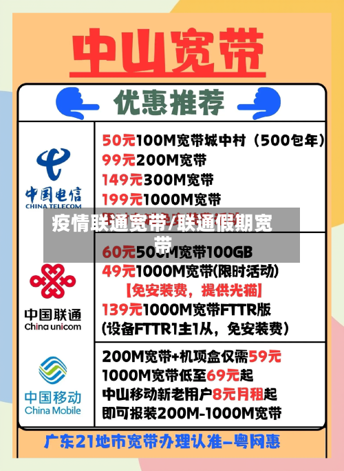 疫情联通宽带/联通假期宽带