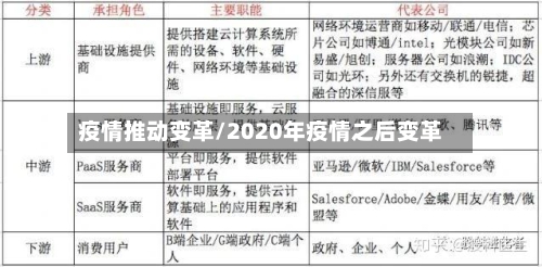 疫情推动变革/2020年疫情之后变革
