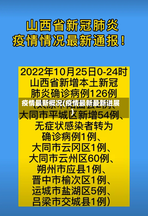 疫情最新概况(疫情最新最新进展)