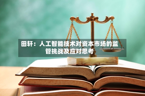 田轩：人工智能技术对资本市场的监管挑战及应对思考-第2张图片