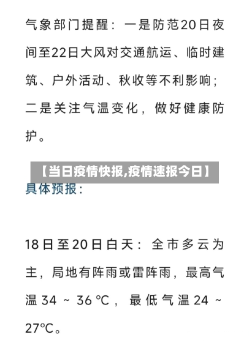 【当日疫情快报,疫情速报今日】