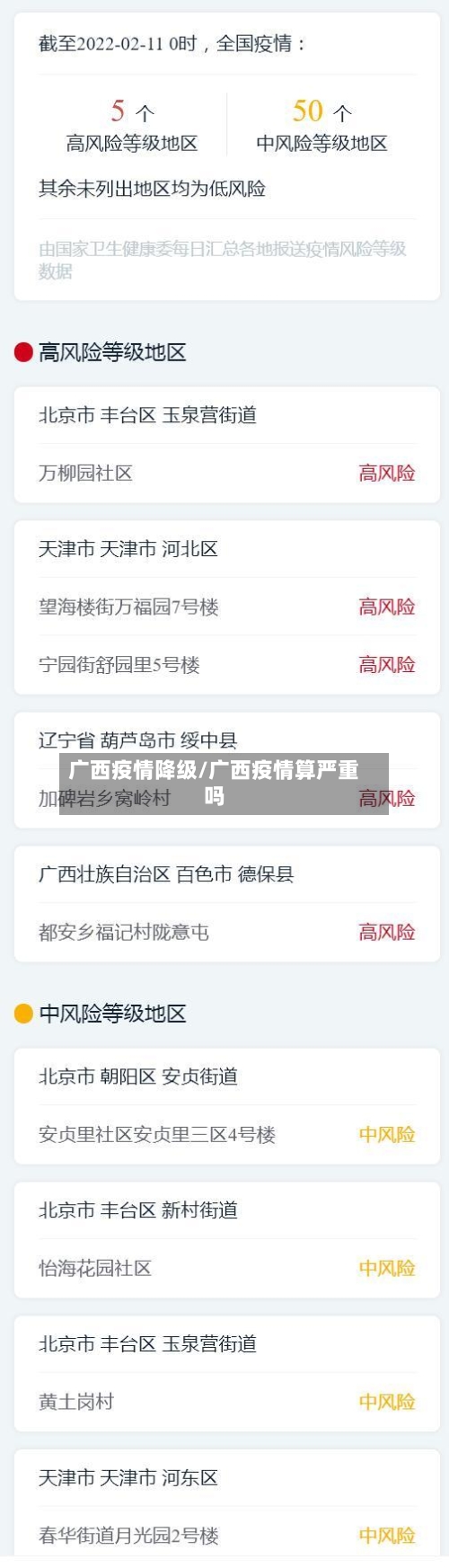 广西疫情降级/广西疫情算严重吗-第2张图片