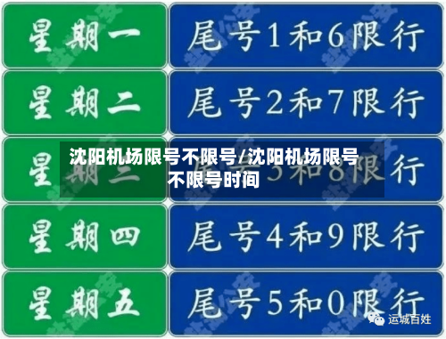 沈阳机场限号不限号/沈阳机场限号不限号时间-第2张图片
