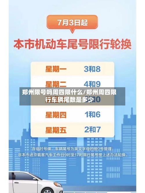 郑州限号吗周四限什么/郑州周四限行车辆尾数是多少