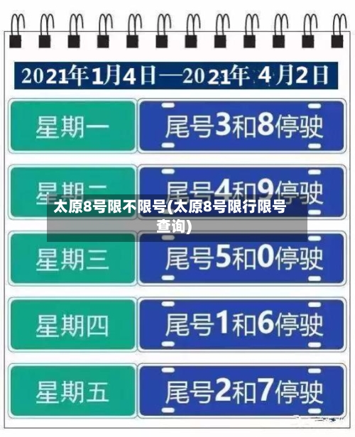 太原8号限不限号(太原8号限行限号查询)