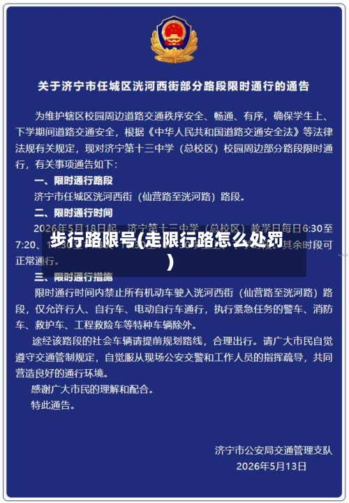 步行路限号(走限行路怎么处罚)-第3张图片