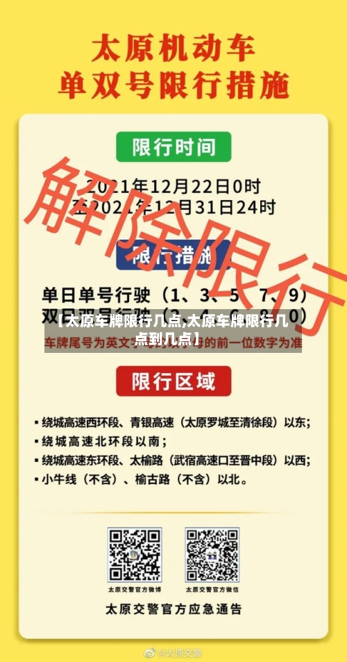 【太原车牌限行几点,太原车牌限行几点到几点】
