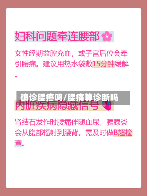确诊腰疼吗/腰痛算诊断吗-第2张图片