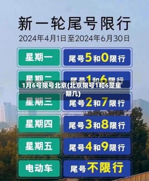 1月6号限号北京(北京限号1和6是星期几)-第2张图片