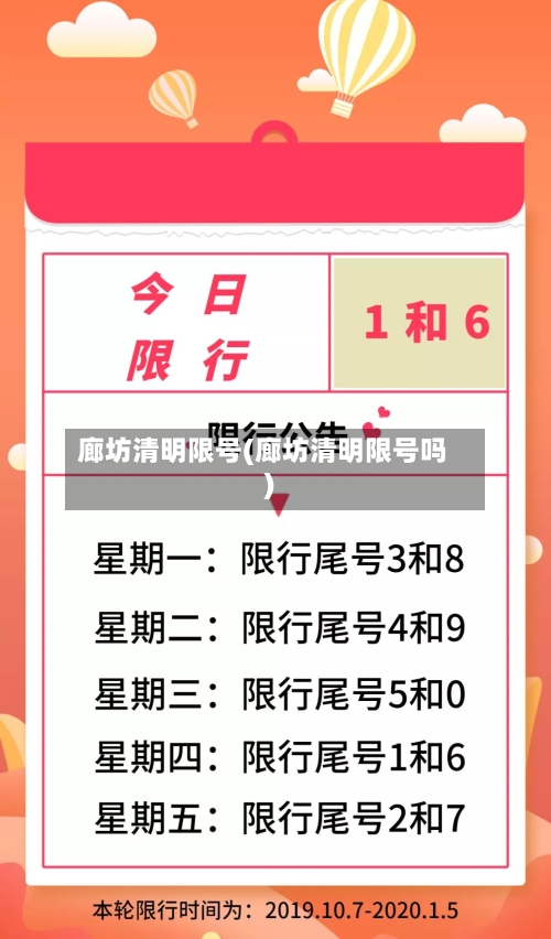 廊坊清明限号(廊坊清明限号吗)
