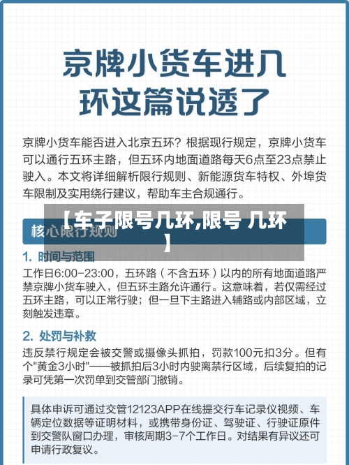 【车子限号几环,限号 几环】