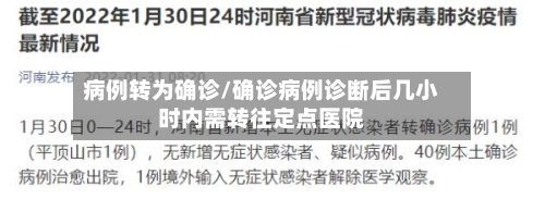 病例转为确诊/确诊病例诊断后几小时内需转往定点医院-第2张图片
