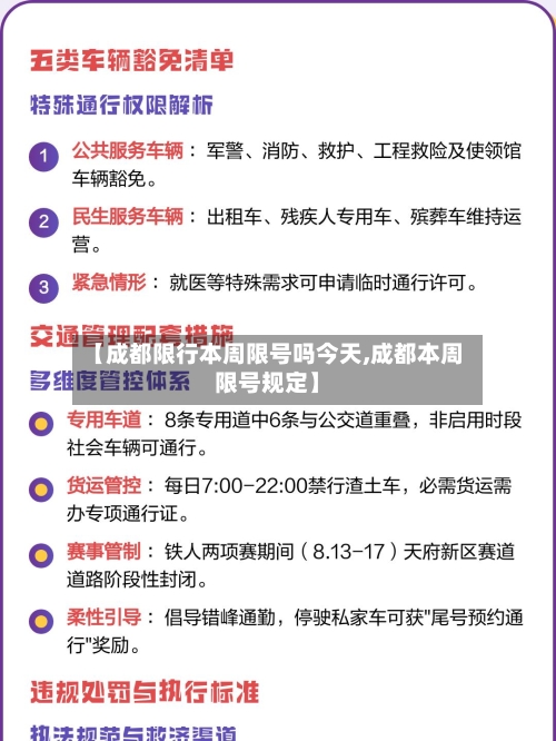 【成都限行本周限号吗今天,成都本周限号规定】-第2张图片