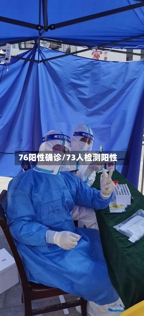 76阳性确诊/73人检测阳性